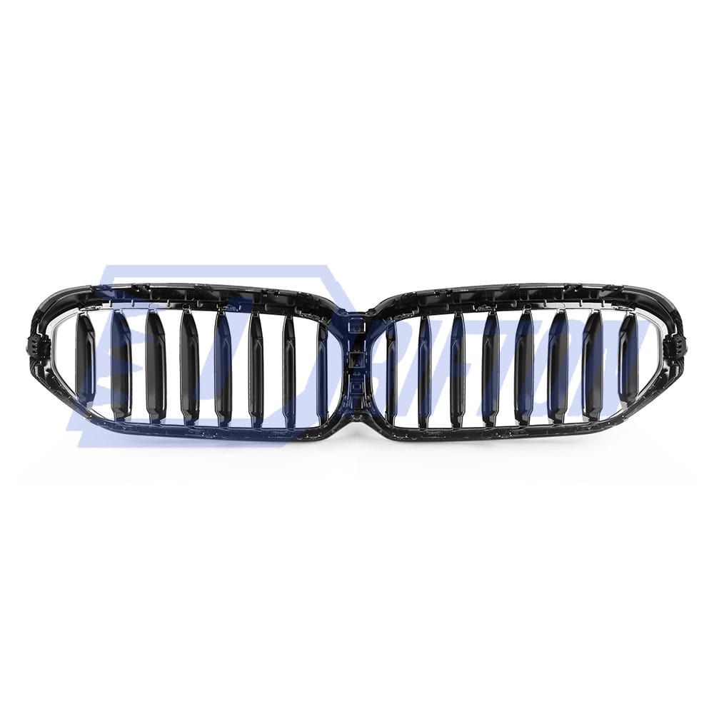 Dry Carbon Fiber Single Slat Grille For BMW 5 Series G30 G38 LCI 2020-2023