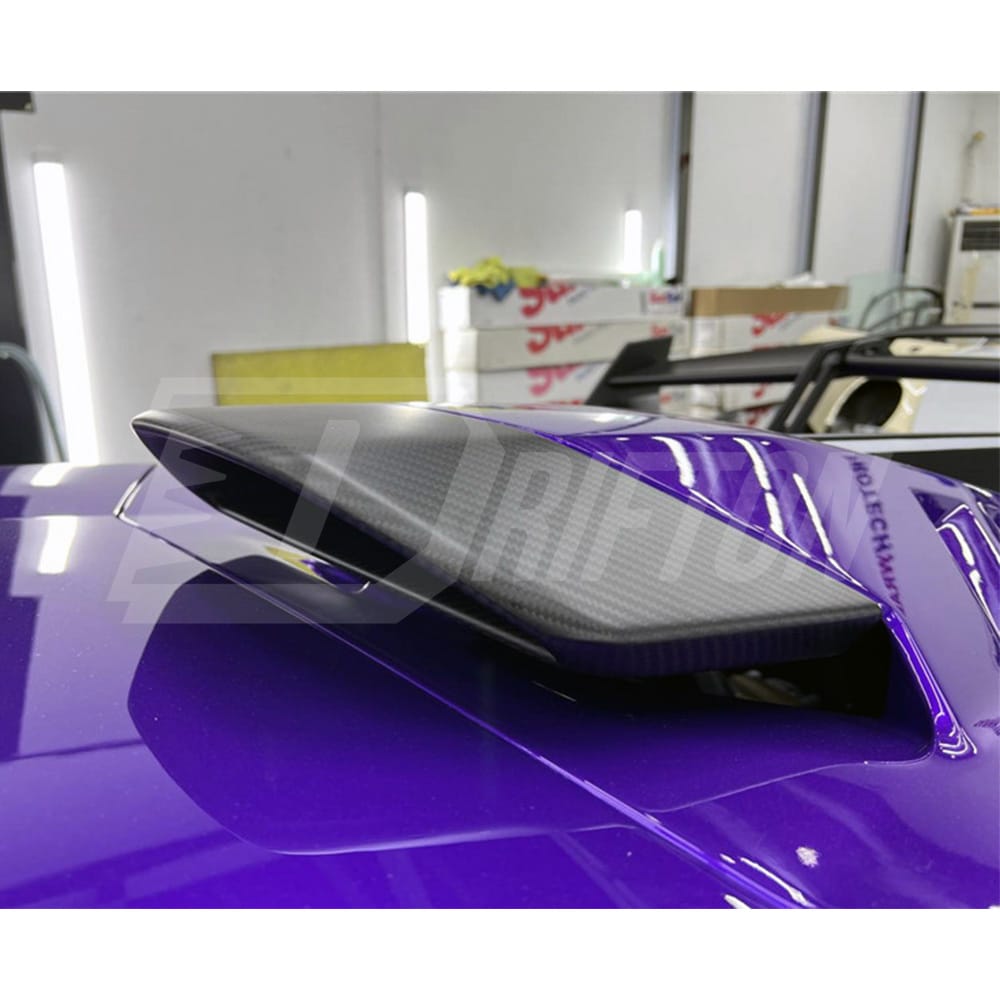 Dry Carbon Fiber Rear Engine Hood Scoop For Lamborghini Huracan STO