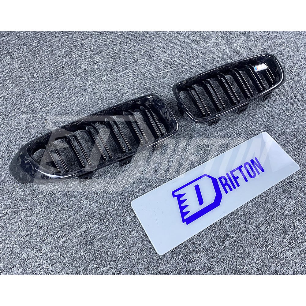 Forged Carbon Fiber Front Grille For BMW M3 M4 F80 F82 F83 2014-2020