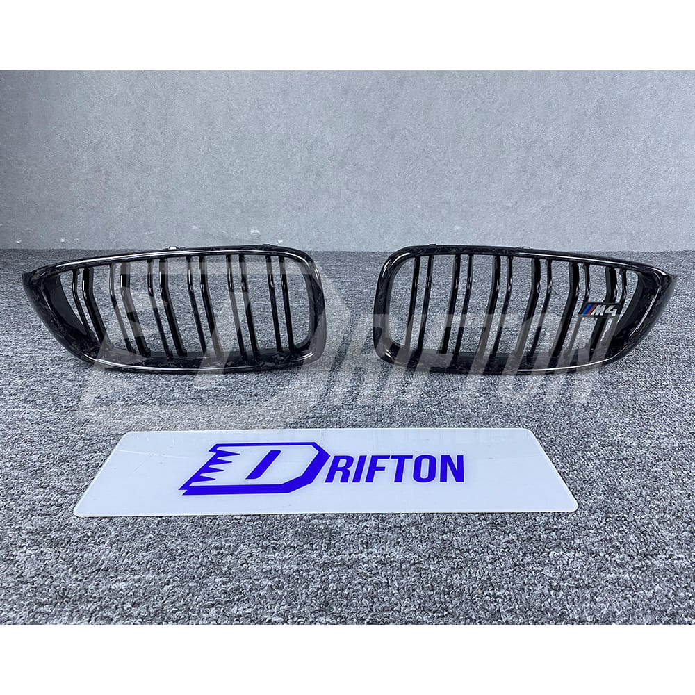 Forged Carbon Fiber Front Grille For BMW M3 M4 F80 F82 F83 2014-2020