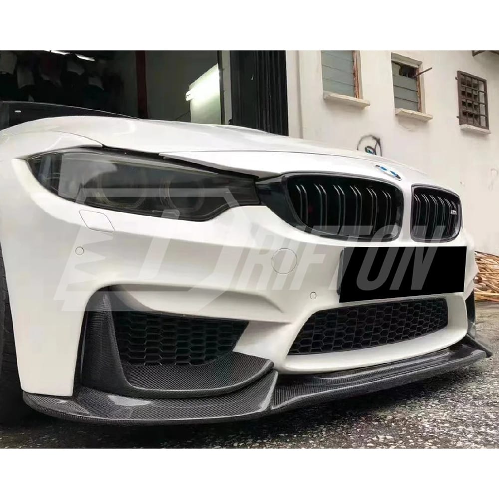 Varis Style Carbon Fiber Front Lip For BMW M3 M4 F80 F82 F83 2014-2020