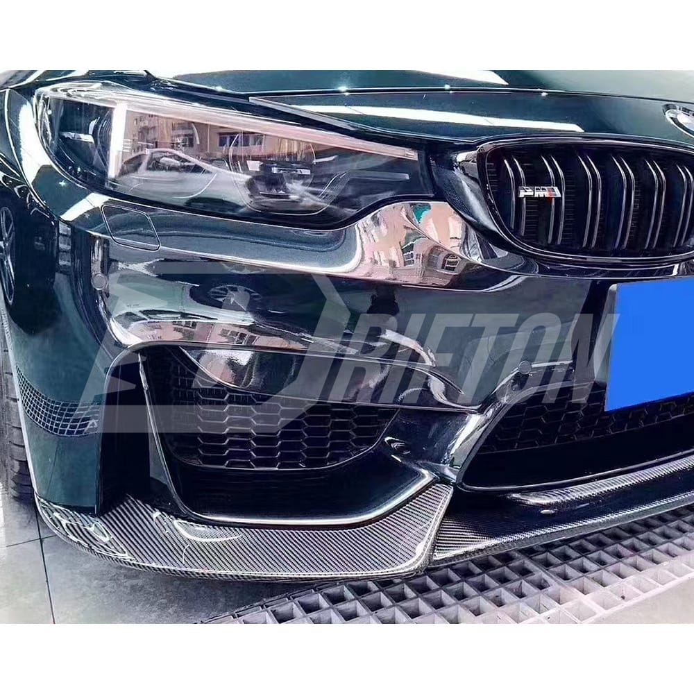 Varis Style Carbon Fiber Front Lip For BMW M3 M4 F80 F82 F83 2014-2020