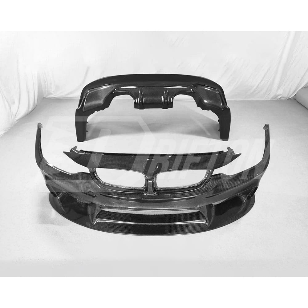 3D Style Semi Carbon Fiber Body Kit For BMW M3 M4 F80 F82 F83 2014-2020