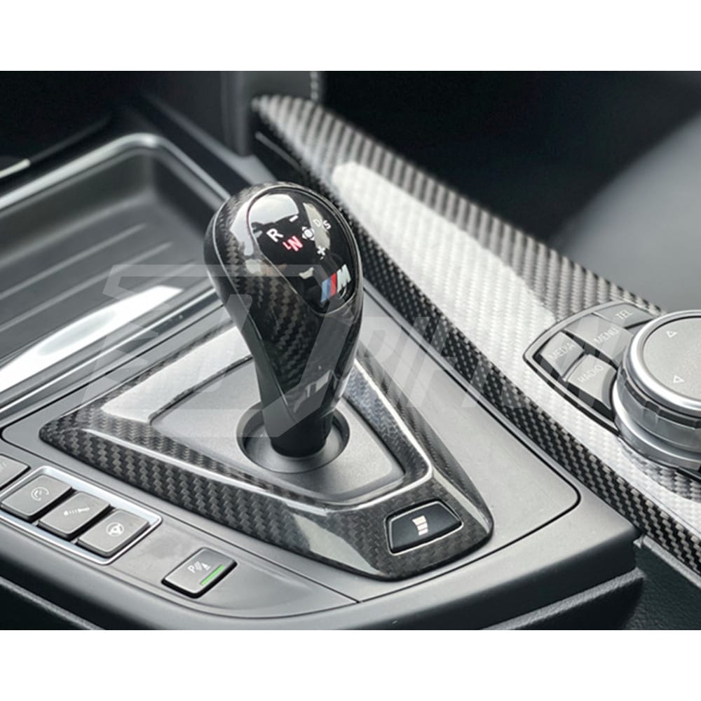 Carbon Fiber Shift Console Trim Cover For BMW M3 M4 F80 F82 F83 2014-2020