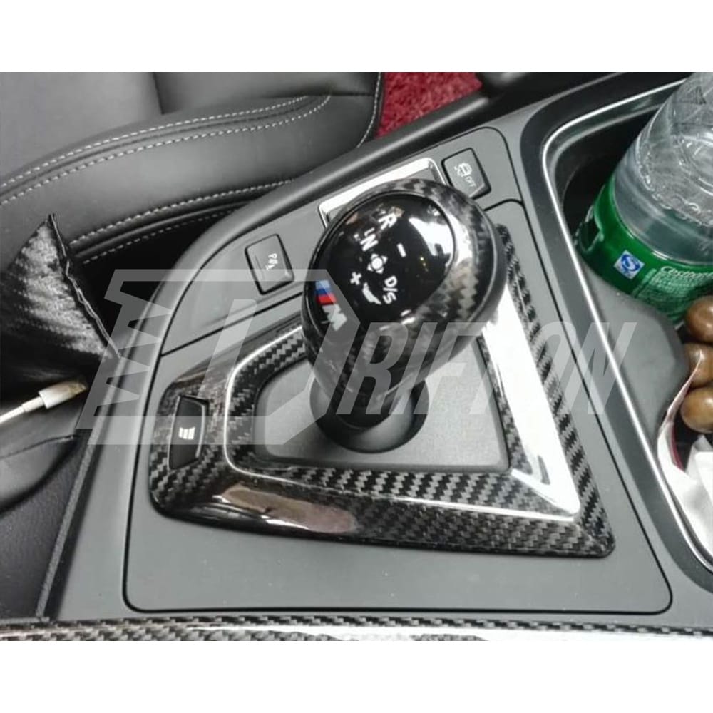 Dry Carbon Fiber Shift Console Trim Cover For BMW M3 M4 F80 F82 2014-2020