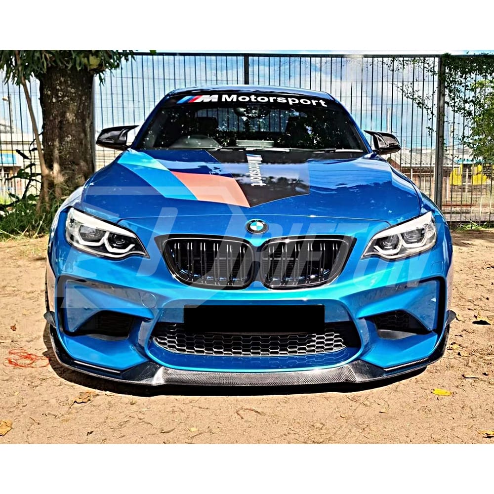 CS Style Carbon Fiber Front Lip For BMW F87 M2 2016-2019
