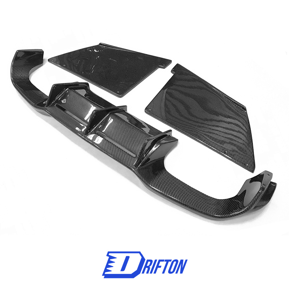 MTC Style Dry Carbon Fiber Rear Diffuser For BMW F87 M2 M2C 2016-2019