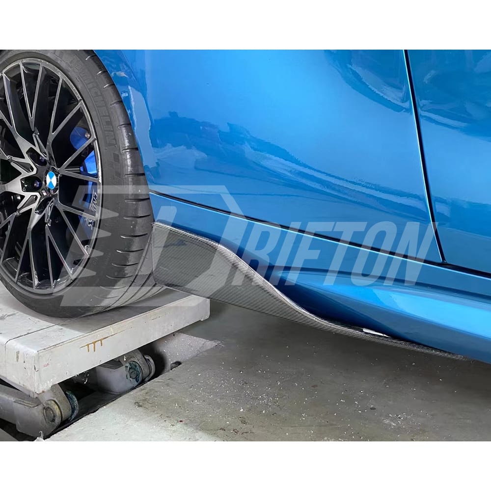 MP Style Carbon Fiber Side Skirt Splitter For BMW F87 M2 M2C 2016-2019