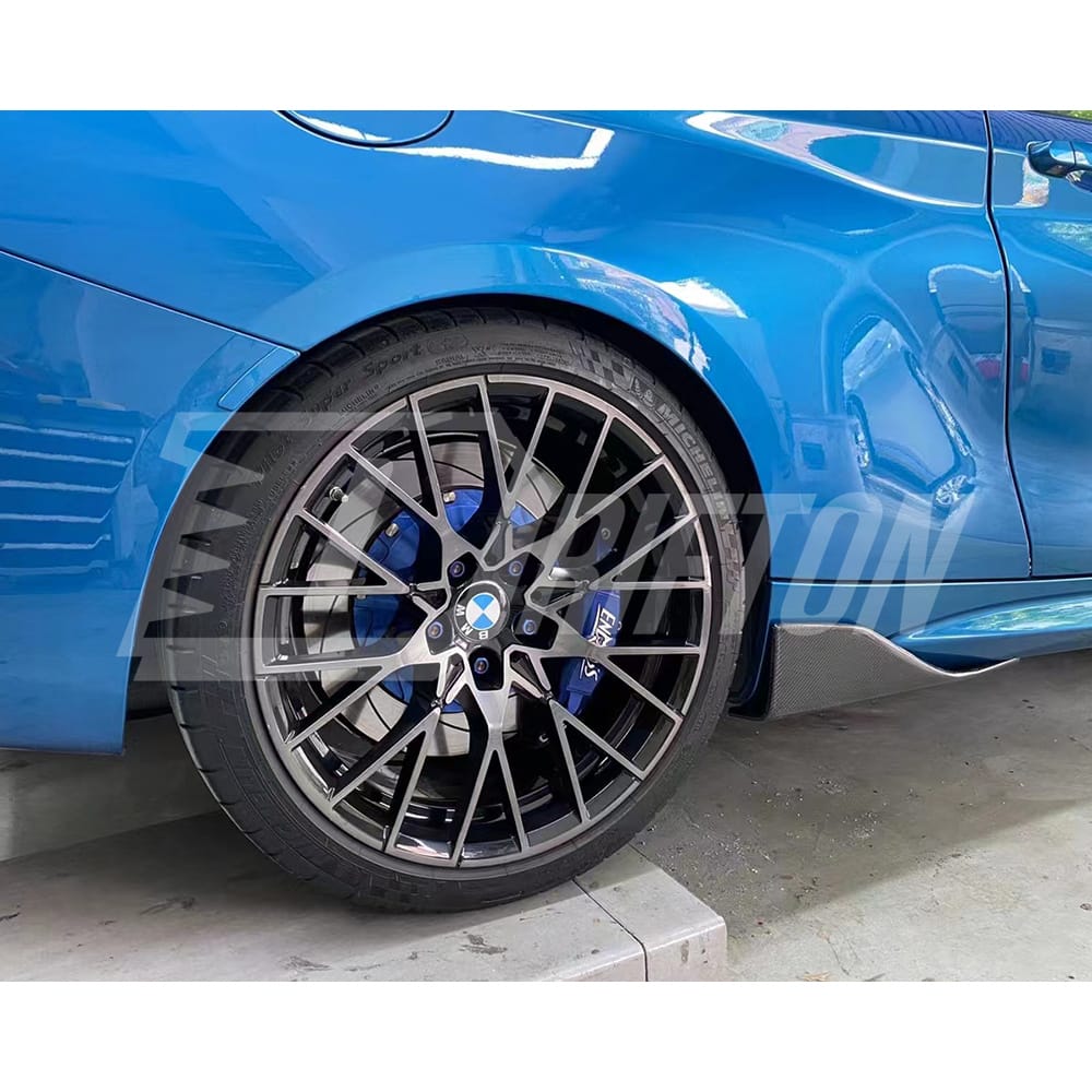 MP Style Carbon Fiber Side Skirt Splitter For BMW F87 M2 M2C 2016-2019