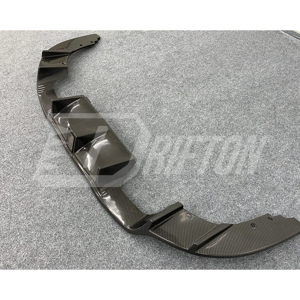 OKING Style Dry Carbon Fiber Rear Diffuser With Light For BMW F87 M2 M2C 2016-2019
