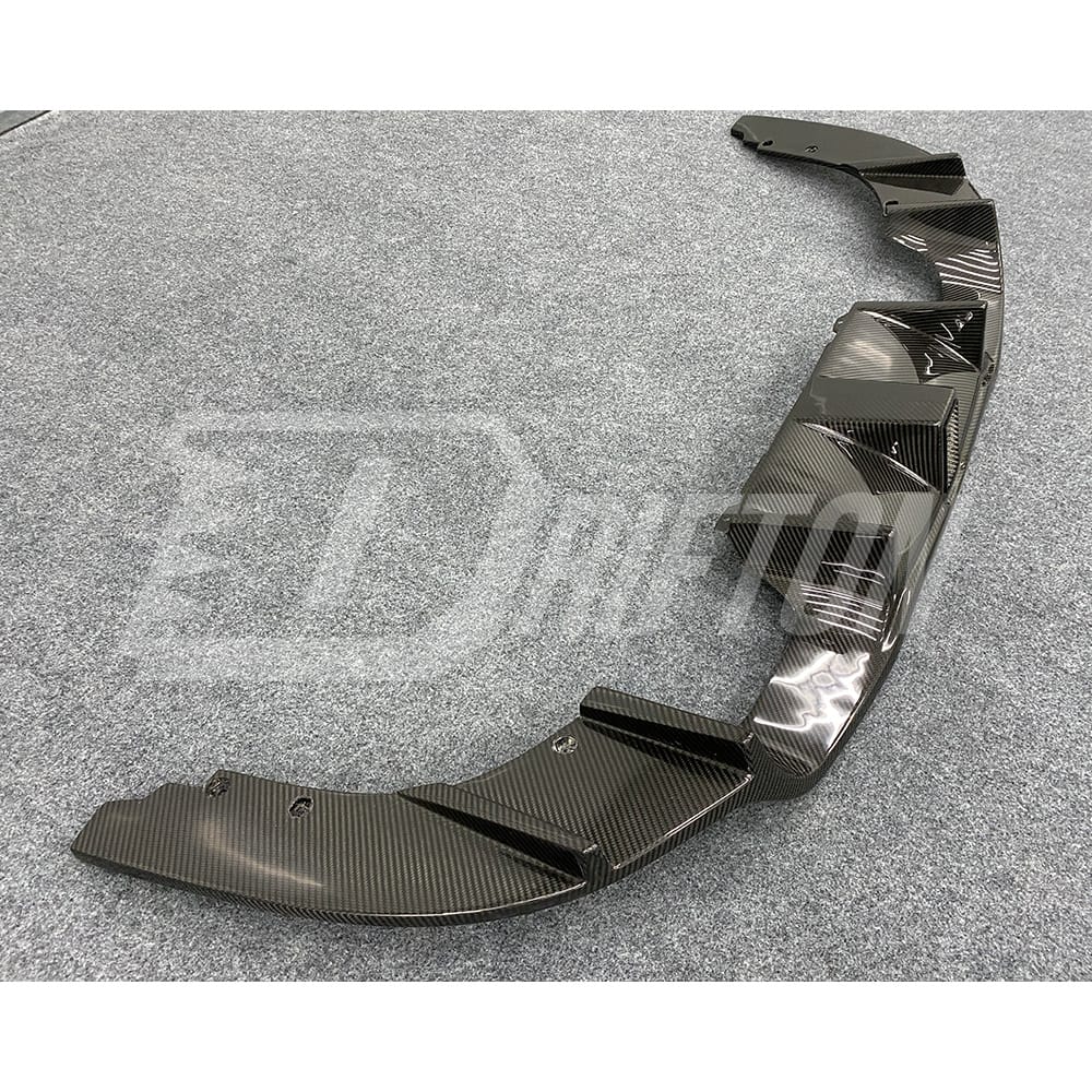 OKING Style Dry Carbon Fiber Rear Diffuser With Light For BMW F87 M2 M2C 2016-2019