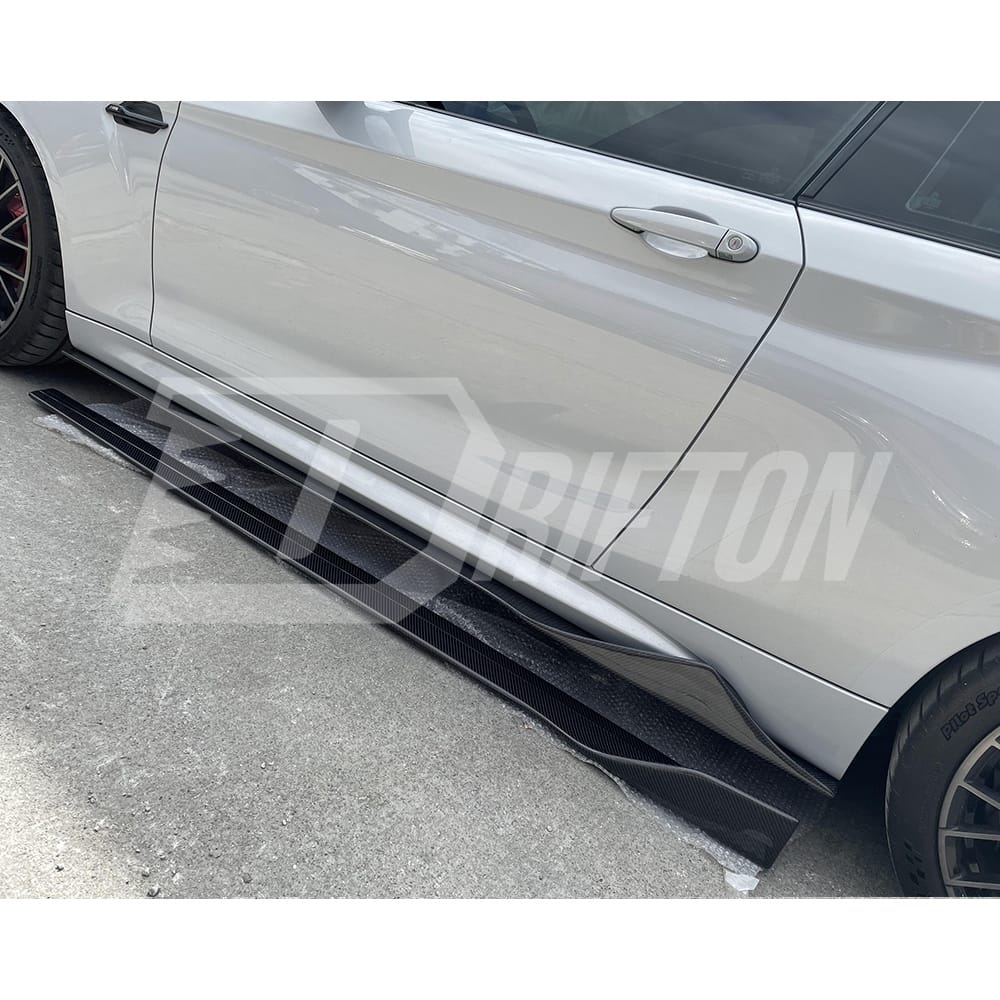 MK Style Dry Carbon Fiber Side Skirt For BMW F87 M2 M2C 2016-2019