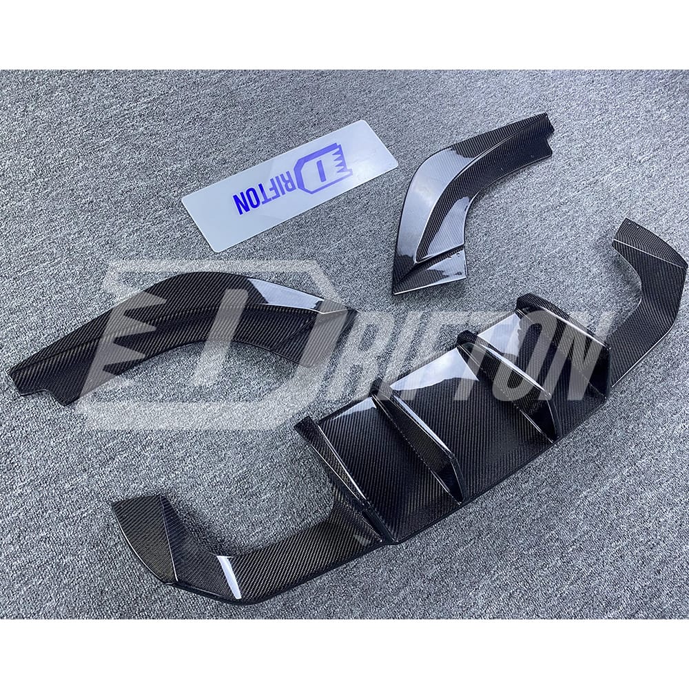 VST Style Carbon Fiber Rear Diffuser For BMW F87 M2 M2C 2016-2019