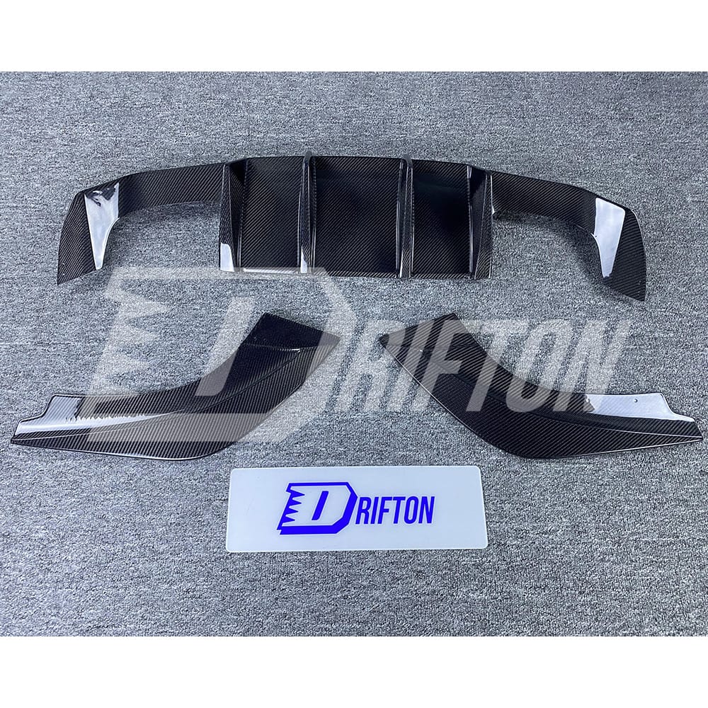 VST Style Carbon Fiber Rear Diffuser For BMW F87 M2 M2C 2016-2019