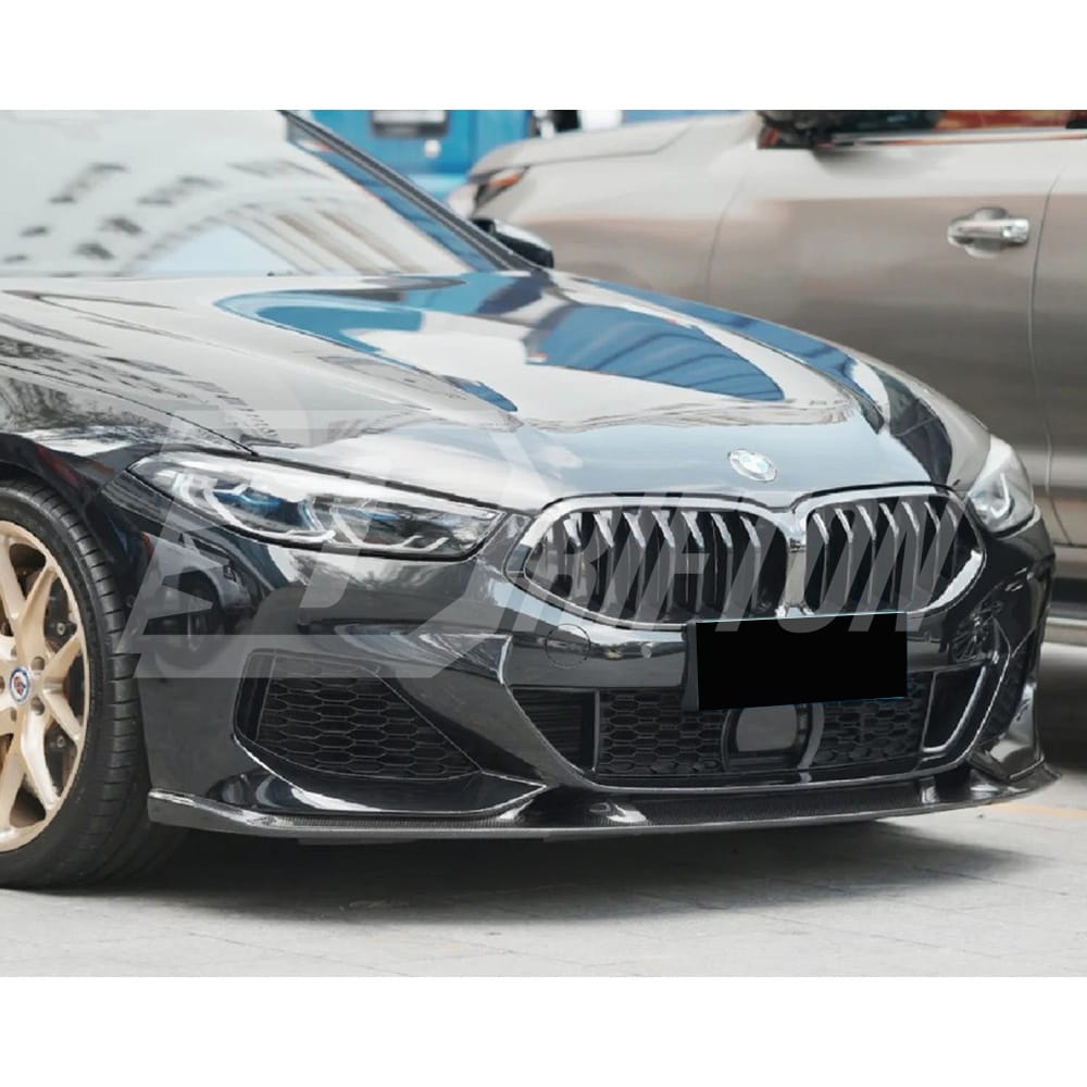 3D Style Dry Carbon Fiber Front Lip For BMW 8 Series G14 G15 G16 2018-2022