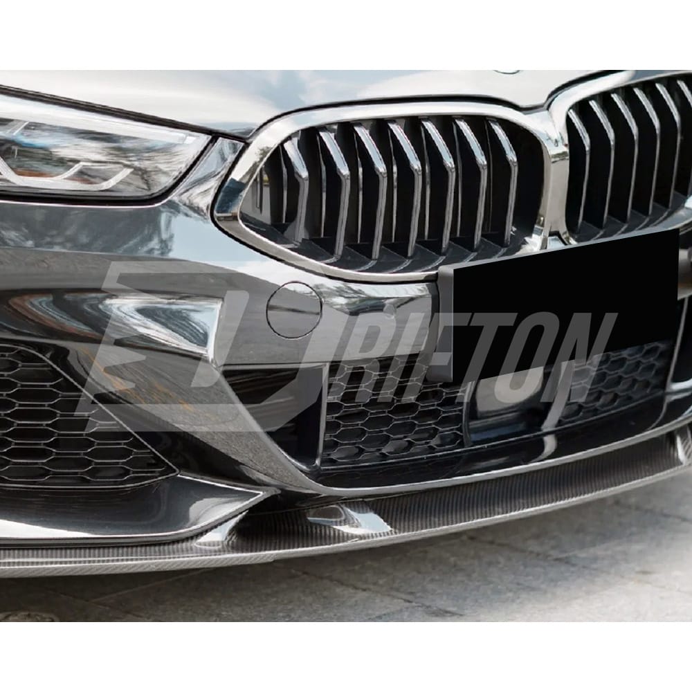3D Style Dry Carbon Fiber Front Lip For BMW 8 Series G14 G15 G16 2018-2022