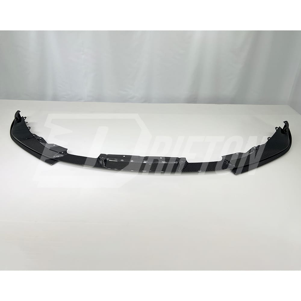3D Style Dry Carbon Fiber Front Lip With Side Splitters For BMW G82 M4 G80 M3 2020-2024
