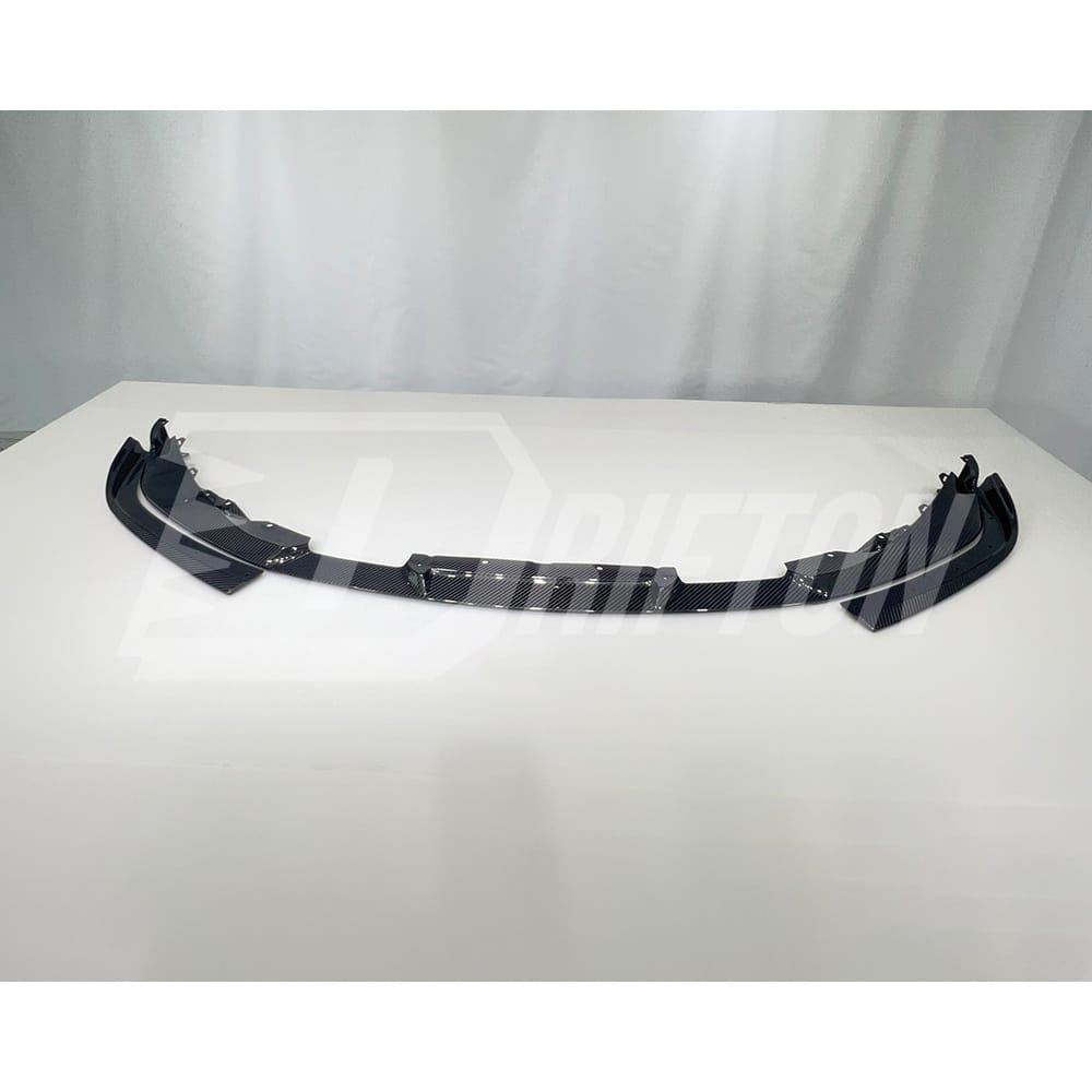 3D Style Dry Carbon Fiber Front Lip With Side Splitters For BMW G82 M4 G80 M3 2020-2024