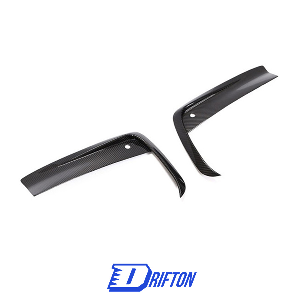 Carbon Fiber Front Bumper Vent Cover Trims For BMW 8 Series G14 G15 2018-2022