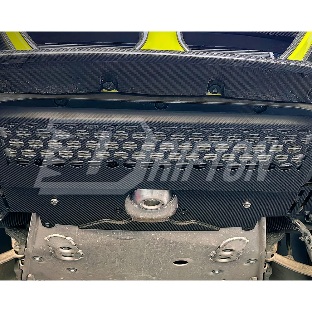 Dry Carbon Fiber Engine Under Guard Skid Plate For BMW G82 M4 G80 M3 2020-2024