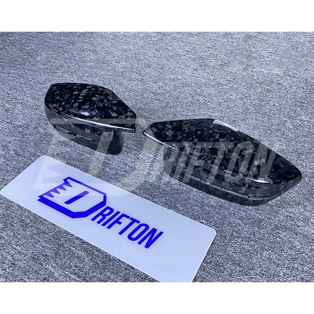 Dry Forged Carbon Fiber Mirror Cap For BMW G80 M3 G82 M4 2020-2024