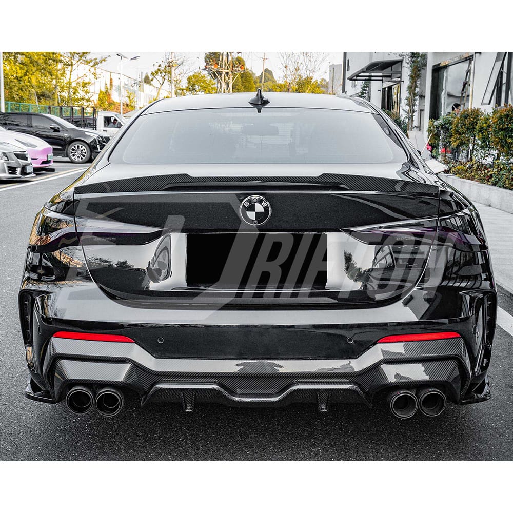 M4 Style Dry Carbon Fiber Trunk Spoiler Rear Wing For BMW G80 M3 G82 M4 2020-2024