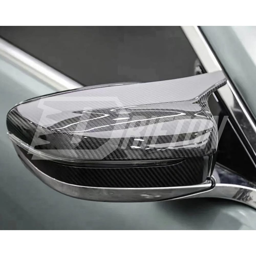 M5 Style Dry Carbon Fiber Replacement Mirror Cover For BMW 8 Series G14 G15 G16 LHD RHD 2018-2022
