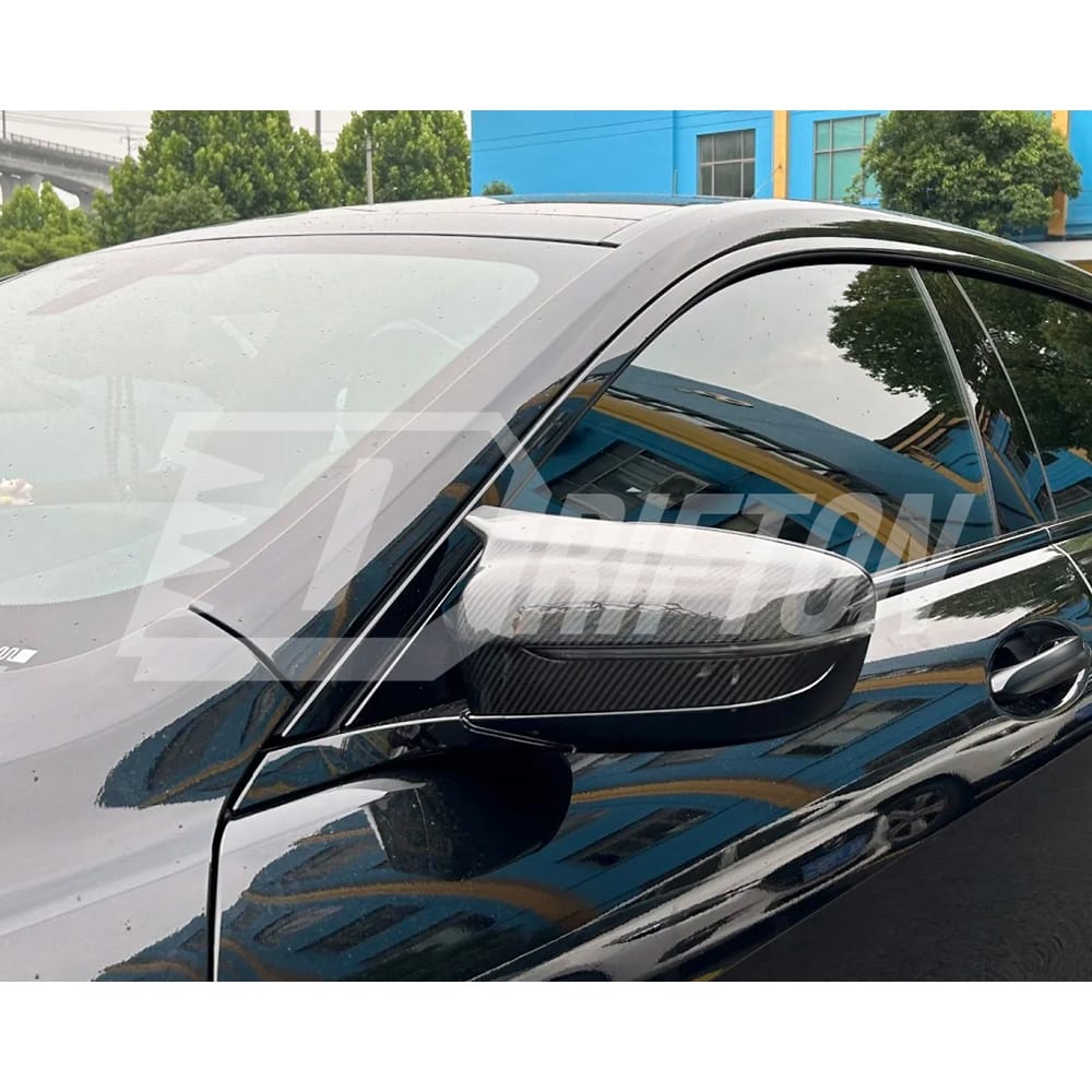 M5 Style Dry Carbon Fiber Replacement Mirror Cover For BMW 8 Series G14 G15 G16 LHD RHD 2018-2022