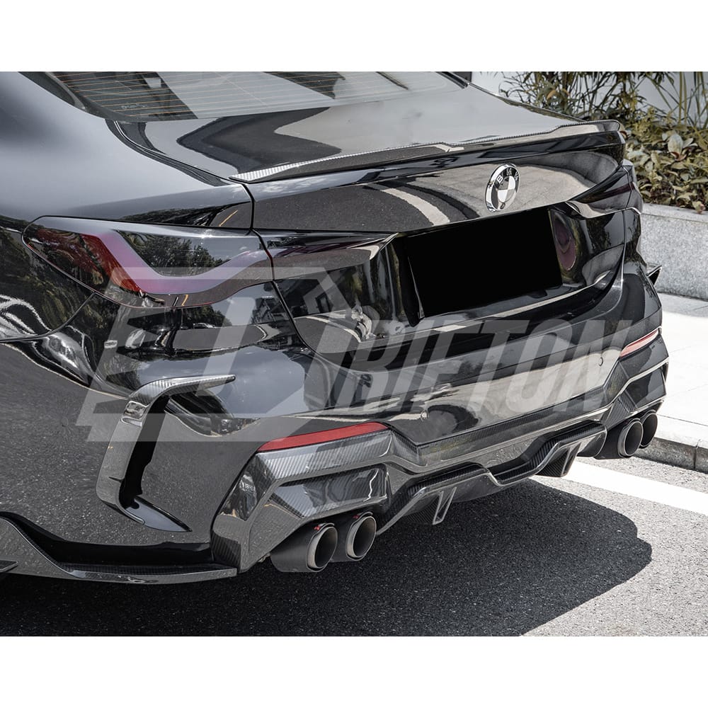 M Style Dry Carbon Fiber Trunk Spoiler Rear Wing For BMW G80 M3 G82 M4 2020-2024