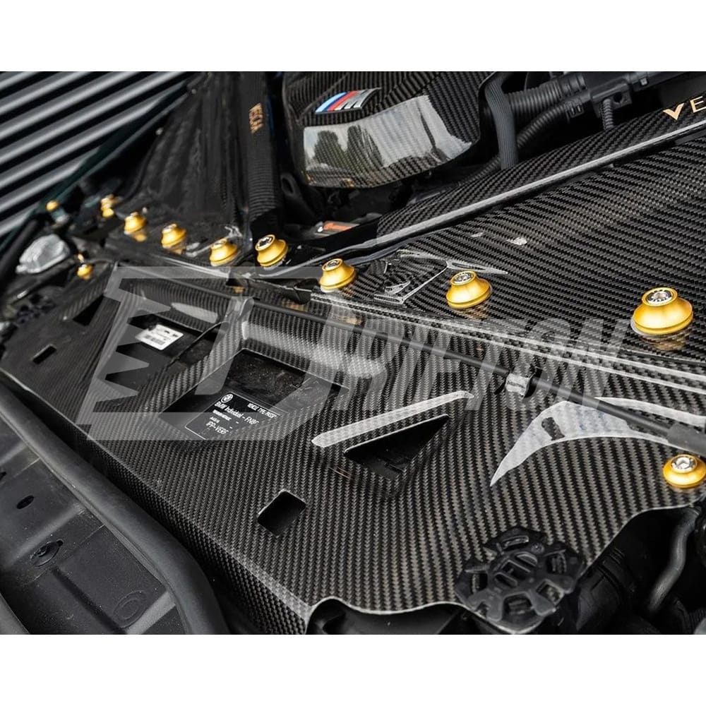 OEM Style Dry Carbon Fiber Cooling Shroud Trim Cover For BMW G82 M4 G80 M3 2020-2024