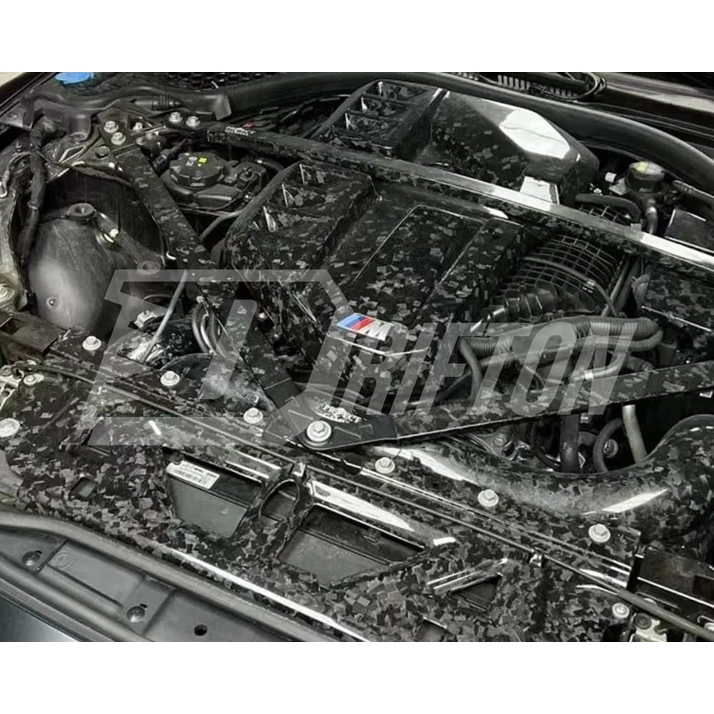 OEM Style Dry Carbon Fiber Cooling Shroud Trim Cover For BMW G82 M4 G80 M3 2020-2024