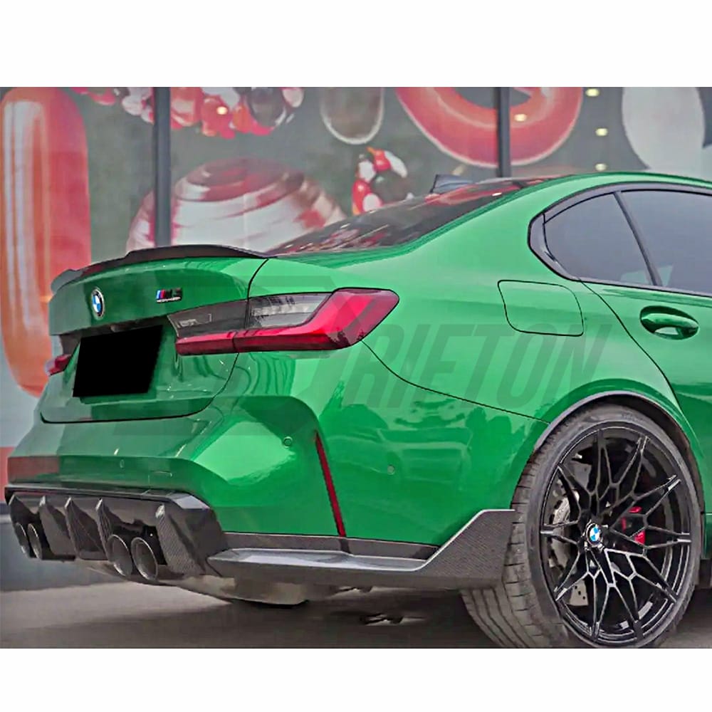 OEM Style Dry Carbon Fiber Rear Diffuser For BMW G82 M4 G80 M3 2020-2024