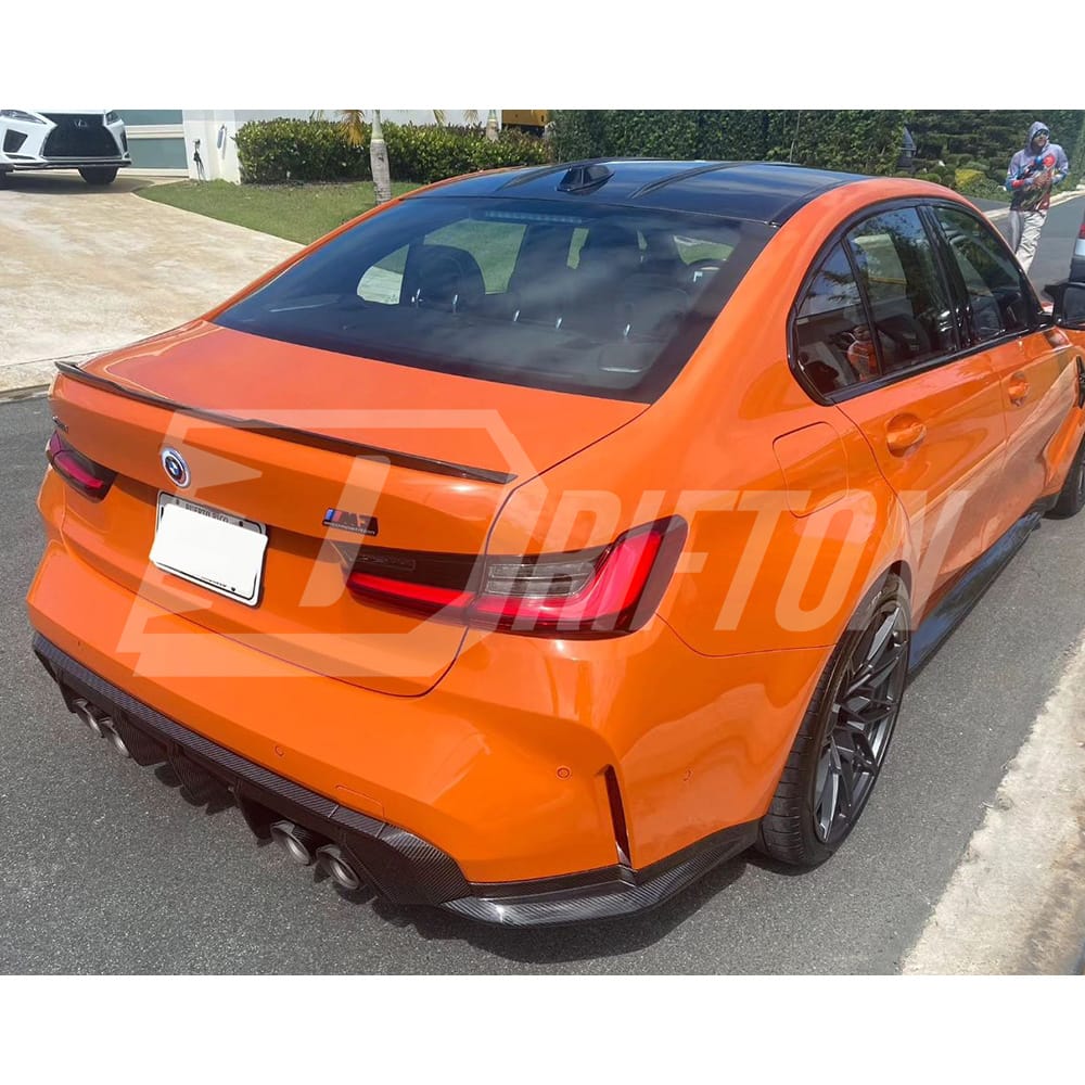 OEM Style Dry Carbon Fiber Rear Splitter For BMW G82 M4 G80 M3 2020-2024