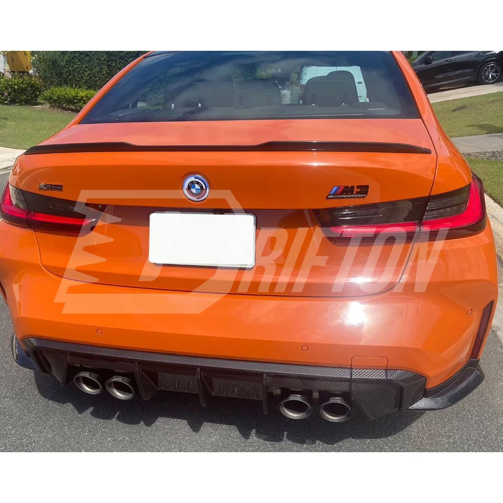 OEM Style Dry Carbon Fiber Rear Splitter For BMW G82 M4 G80 M3 2020-2024