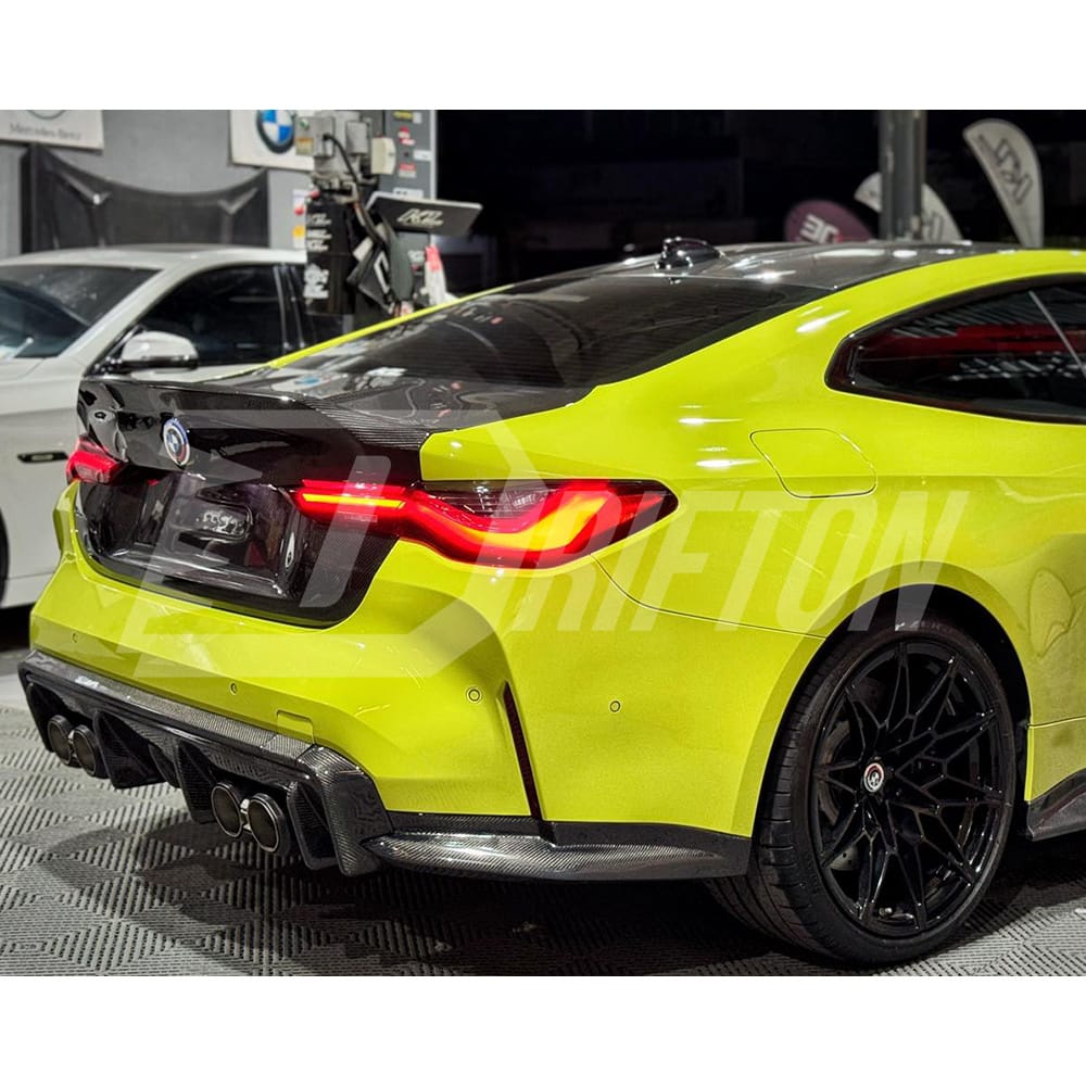 OEM Style Dry Carbon Fiber Rear Splitter For BMW G82 M4 G80 M3 2020-2024