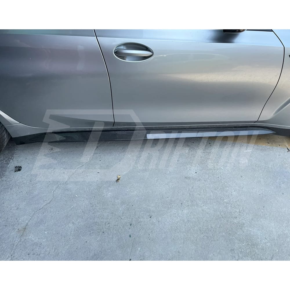 OEM Style Dry Carbon Fiber Side Skirt For BMW G80 M3 2020-2024