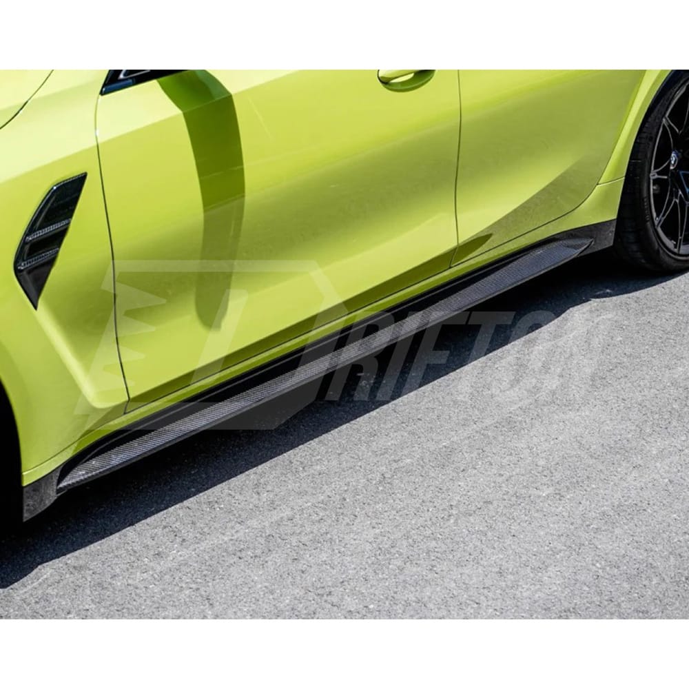 OEM Style Dry Carbon Fiber Side Skirt For BMW G80 M3 2020-2024