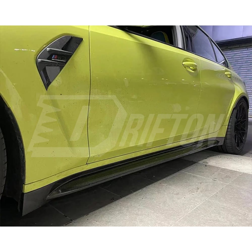 OEM Style Dry Carbon Fiber Side Skirt For BMW G80 M3 2020-2024