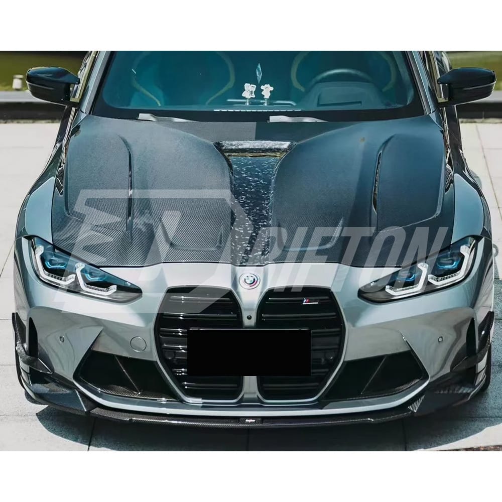 PT Style Dry Carbon Fiber Hood For BMW G80 M3 G82 M4 2020-2024