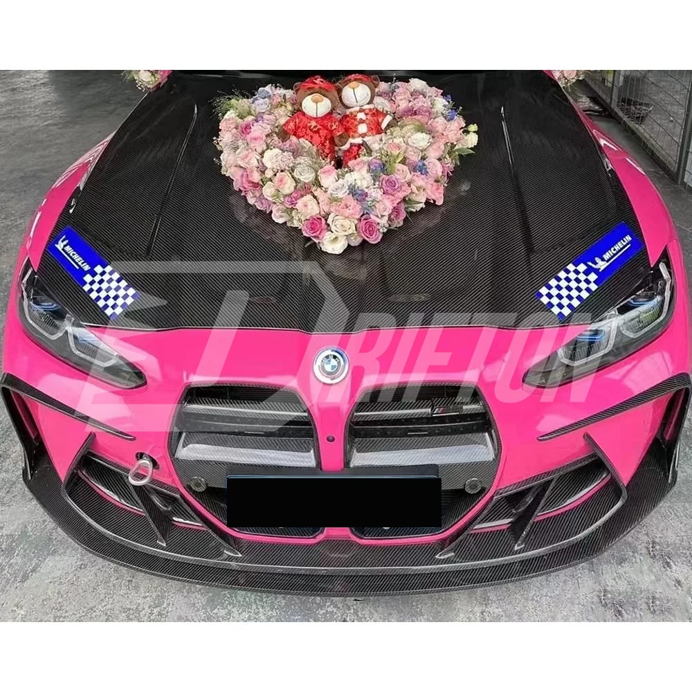 PT Style Dry Carbon Fiber Hood For BMW G80 M3 G82 M4 2020-2024