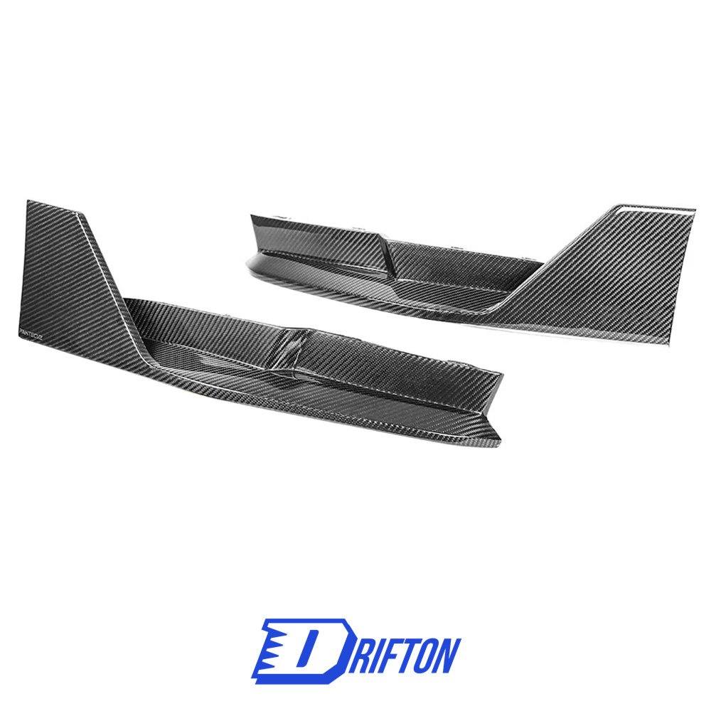 PT Style Dry Carbon Fiber Rear Splitter For BMW G80 M3 G82 M4 2020-2024
