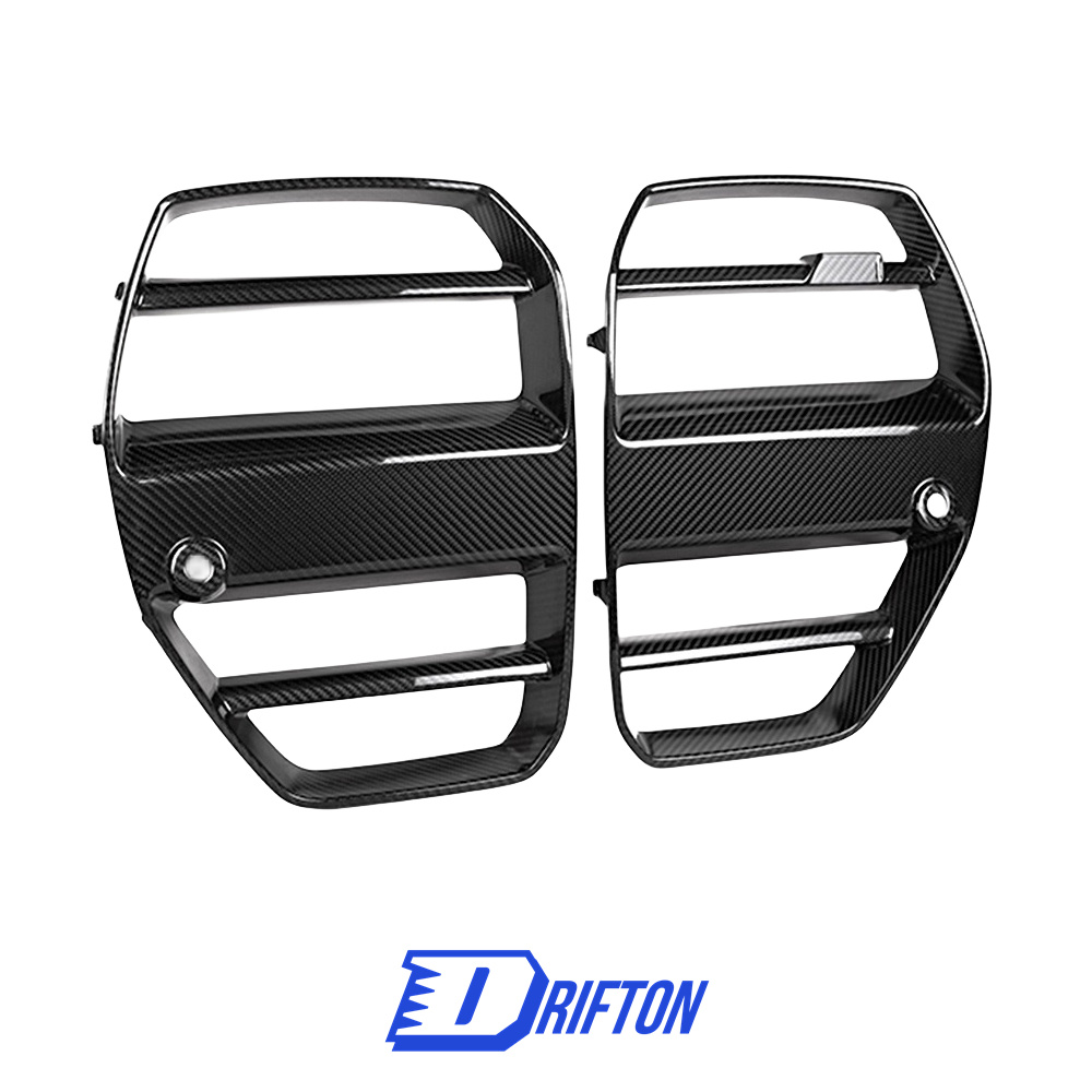 ST Style Dry Carbon Fiber Front Grille For BMW G80 M3 G82 M4 2020-2024
