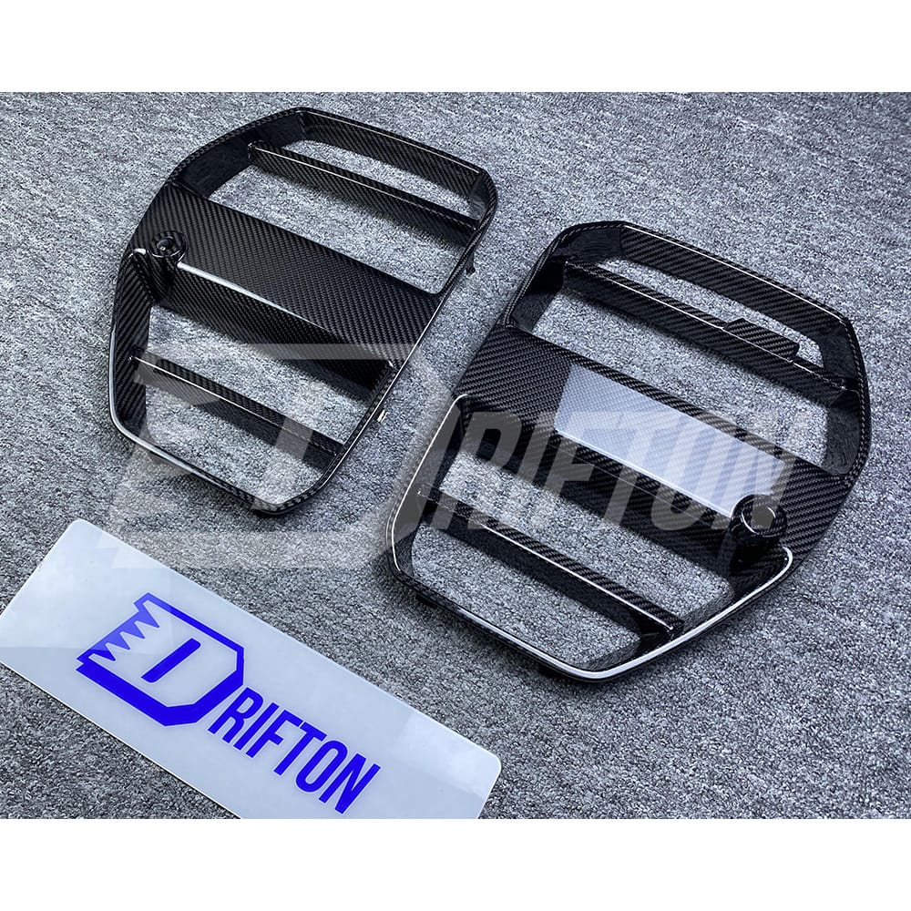 ST Style Dry Carbon Fiber Front Grille For BMW G80 M3 G82 M4 2020-2024