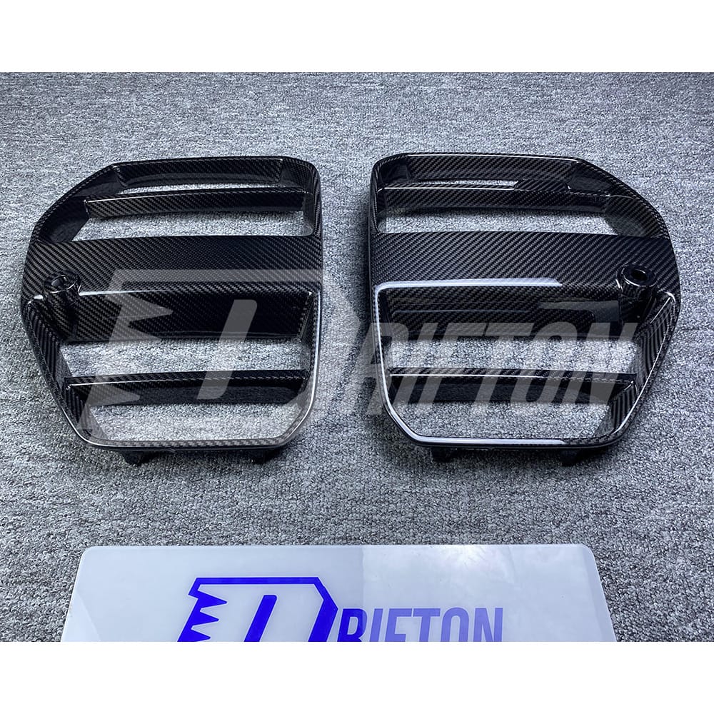 ST Style Dry Carbon Fiber Front Grille For BMW G80 M3 G82 M4 2020-2024