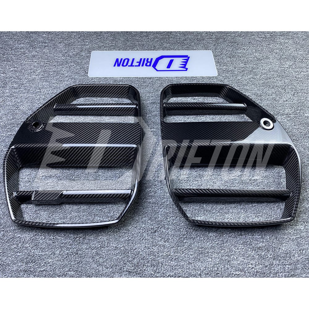 ST Style Dry Carbon Fiber Front Grille For BMW G80 M3 G82 M4 2020-2024