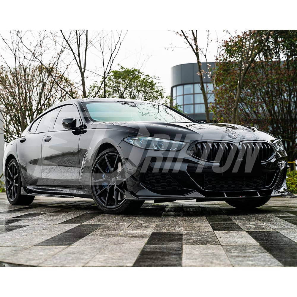 TAKD Style Dry Carbon Fiber Front Lip For BMW 8 Series G14 G15 G16 2018-2022