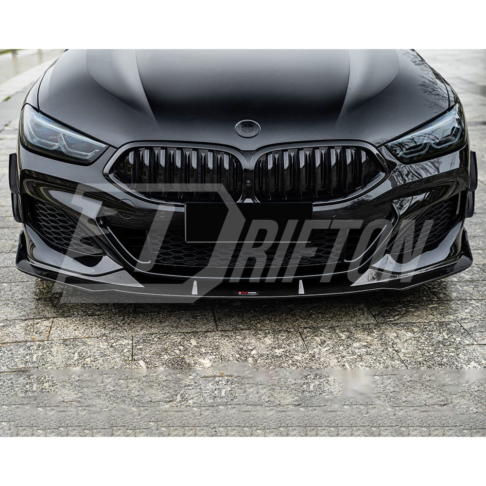 TAKD Style Dry Carbon Fiber Front Lip For BMW 8 Series G14 G15 G16 2018-2022
