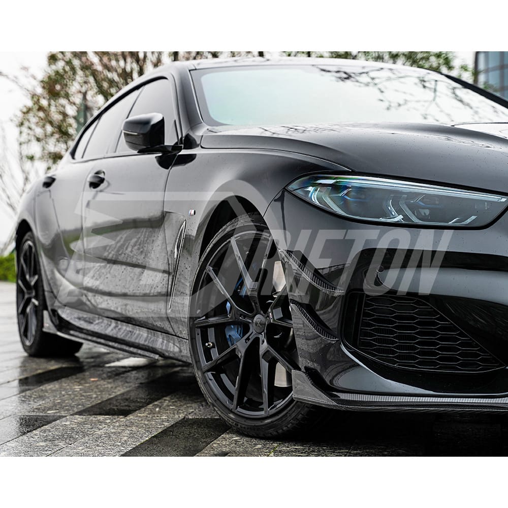 TAKD Style Dry Carbon Fiber Front Lip For BMW 8 Series G14 G15 G16 2018-2022