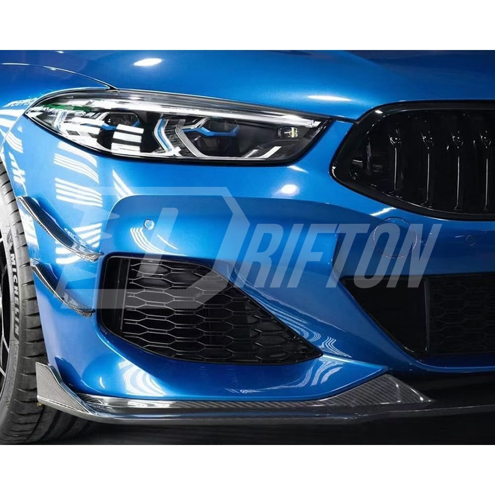 TAKD Style Dry Carbon Fiber Front Lip For BMW 8 Series G14 G15 G16 2018-2022