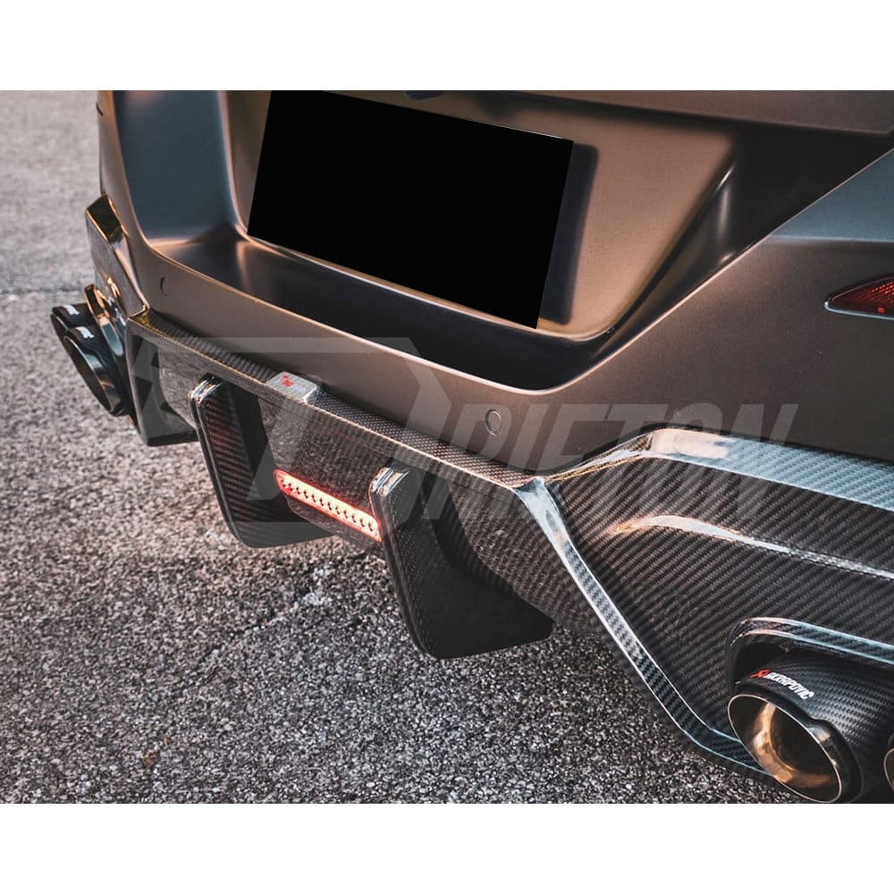 TAKD Style Dry Carbon Fiber Rear Diffuser For BMW 8 Series G14 G15 G16 2018-2022